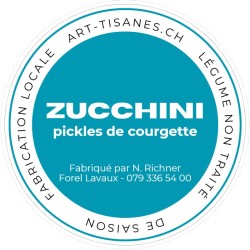Achat de bocaux de courgettes au vinaigre, fait maison et de saison
